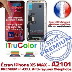 HDR iPhone A2101 Liquides PREMIUM SmartPhone Oléophobe Apple LCD Cristaux in-CELL 3D Touch Verre Vitre Écran Remplacement Multi-Touch inCELL