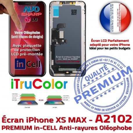 in-CELL iPhone Vitre A2102 Liquides 3D inch iTruColor PREMIUM Réparation Super LCD Écran Apple Touch SmartPhone Retina Cristaux HD inCELL 6,5