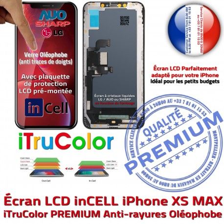 LCD Assemblé Apple iPhone XS MAX SmartPhone 3D Multi-Touch Écran HD Châssis Remplacement Touch PREMIUM Verre Cristaux Liquides inCELL sur
