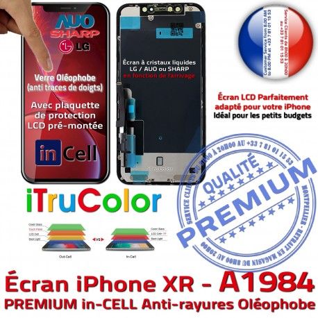 Ecran Apple inCELL iPhone A1984 Liquides Retina Touch Remplacement Oléophobe 3D SmartPhone InCELL LCD HDR Vitre in Écran Cristaux 6,1 PREMIUM Super