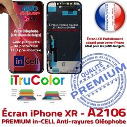 Écran Multi-Touch HDR SmartPhone Touch Apple 3D Cristaux PREMIUM LCD in-CELL Oléophobe Liquides inCELL Verre Remplacement A2106 iPhone
