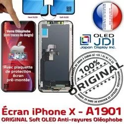 Remplacement SmartPhone sur ORIGINAL Touch Écran Apple OLED Multi-Touch KIT soft Complet A1901 Assemblé Châssis iPhone 3D Verre