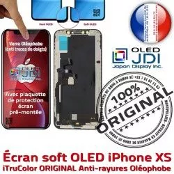 iPhone Apple XS KIT Touch ORIGINAL Oléophobe Qualité OLED Assemblé Vitre Multi-Touch 3D Remplacement Complet Écran soft Verre