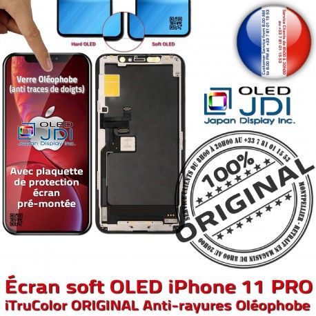 soft OLED iPhone 11 PRO Complet Écran Touch Oléophobe ORIGINAL Remplacement Multi-Touch Verre HDR Tactile Assem SmartPhone Apple