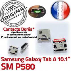 à Chargeur ORIGINAL Fiche Prise charge souder MicroUSB TAB-A de Samsung Galaxy Pins SM-P580 Tab-A Qualité Connector USB Dorés Dock SLOT