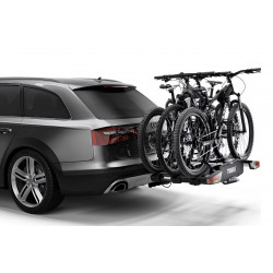 pour attelage plateforme Thule 3 vélos porte-vélos, 934100 boule XT porte-vélos noir/aluminium sur 3 EasyFold