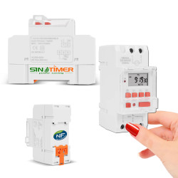 Ballon SINOTimer Chaude électrique Rail 7kW 30A Journalière Programmation Eau Automatique 7200W Minuterie Digital DIN Tableau Electronique