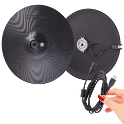 numérique V-Hi-HAT en parties Bottom de USB et deux TD-50X Top Haut VH-14D E-Cymbal Roland gamme avec Pad Charleston