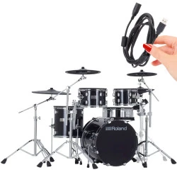 | Kit FULL au - Avancé Look Acoustique série Module Pro V-Drums 7 Roland électronique V71 VAD507 PACK Batterie VAD-507 avec Digital