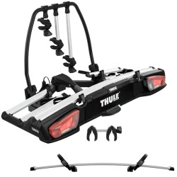 3 - Thule 938100 VeloSpace 939000 vélo Adaptateur XT3 + Extension Porte-vélos pour 4ème vélos noir/aluminium avec