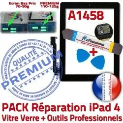 Qualité Tactile Bouton PREMIUM iPad Precollé Démontage KIT Outils HOME PACK Noire Adhésif 4 iPad4 Vitre Réparation A1458 N Verre Oléophobe