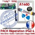 PACK A1460 iLAME Joint Nappe B Réparation Vitre Precollé Outils Tactile Bouton Blanche Apple Adhésif Tablette HOME Verre iPad4 PREMIUM