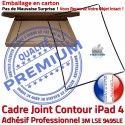 PACK A1458 iLAME Joint Nappe N Adhésif Bouton Cadre Outils Tactile Tablette Apple Precollé Vitre iPad4 Réparation KIT HOME Noire Verre