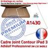 Joint Plastique iPad 3 A1430 B Blanc Adhésif Cadre Châssis ABS Réparation Tablette Ecran Vitre Tactile Contour Autocollant Apple