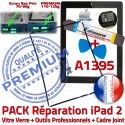 PACK iPad 2 A1395 iLAME Joint N iPad2 Chassis KIT Réparation Bouton Adhésif HOME Apple Outils Noire Tactile Verre Cadre Tablette Precollé Vitre