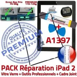 Tablette Vitre Réparation Outils KIT Joint Cadre HOME iLAME iPad2 Apple iPad Chassis A1397 PACK Precollé Verre N Bouton Tactile 2 Noire Adhésif