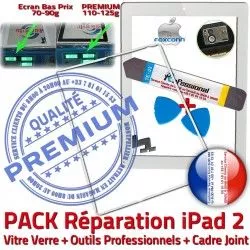 Blanche Réparation Outils B Chassis Tactile PREMIUM Apple Adhésif Verre Joint PACK Cadre Precollé HOME iPad2 iLAME Tablette Vitre Bouton