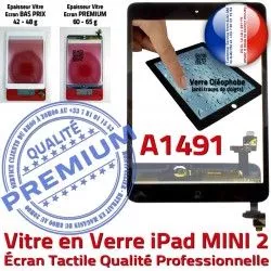 Monté Tactile Verre Vitre Noir A1491 Filtre Adhésif Réparation iPad Oléophobe Bouton Tablette Fixation Ecran Caméra Mini2 Home Nappe