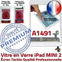 A1491 Bouton Tactile Verre Nappe iPad Adhésif Monté Caméra Home Blanc Réparation Filtre Vitre Tablette Mini2 Fixation Ecran Oléophobe