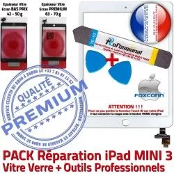 Réparation PREMIUM Mini Adhésif Attention Blanche Tactile Complet Vitre Qualité Verre Outil KIT Tablette MINI3 Démontage B PACK A1600 TouchID A1599 iPad