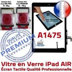 iPad Réparation AIR IC Verre Nappe HOME Noir Adhésif Tactile A1475 Fixation Oléophobe Caméra Vitre Ecran Qualité Tablette Monté