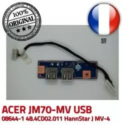 JM70 50.4CD09.011 MV-4 ORIGINAL Module BD Cable MV 94V-0 Ports Board JM70-MV 48.4CD02.011 USB HannStar J ACER E89382