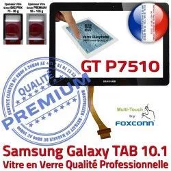 PREMIUM Ecran GT Supérieure Vitre en 10 N Prémonté Qualité 10.1 Galaxy GT-P7510 Tactile Samsung Noire Assemblée P7510 Verre LCD Adhésif TAB