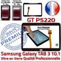 Samsung Galaxy TAB 3 GT-P5220 N LCD Noire Vitre 10.1 GT en Tactile Qualité P5220 Prémonté Adhésif Supérieure PREMIUM Assemblée TAB3 Verre Ecran