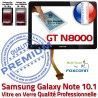 Samsung Galaxy NOTE GT-N8000 N LCD N8000 Verre en 10.1 Supérieure GT Prémonté Qualité Vitre Assemblée Ecran Tactile PREMIUM Adhésif Noire