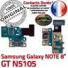 Samsung Galaxy GT-N5105 NOTE C de Contact GT Chargeur OFFICIELLE Qualité Nappe Doré Réparation MicroUSB Charge ORIGINAL N5105 Connecteur