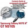Samsung Galaxy GT-N5105 NOTE C GT Doré Contact N5105 Chargeur de OFFICIELLE Qualité ORIGINAL Nappe Réparation MicroUSB Charge Connecteur