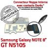 GT-N5105 Micro USB NOTE Charge Nappe MicroUSB GT Samsung Doré Qualité Connecteur Galaxy de Contact ORIGINAL N5105 Réparation OFFICIELLE Chargeur