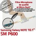 Samsung Galaxy NOTE SM-P600 C Connecteur Charge Doré MicroUSB P600 Qualité OFFICIELLE Nappe ORIGINAL Contacts SM Chargeur de Réparation