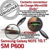 Samsung Galaxy SM-P600 NOTE C OFFICIELLE MicroUSB Nappe Chargeur Pen de Qualité Réparation SM P600 Charge Connecteur Contact ORIGINAL Doré