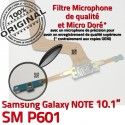Samsung Galaxy NOTE SM-P601 C Réparation Charge OFFICIELLE Nappe Doré ORIGINAL Connecteur MicroUSB SM Qualité P601 Chargeur de Contacts