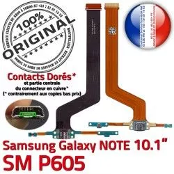 MicroUSB Connecteur Réparation Chargeur Doré NOTE Galaxy Pen Nappe Contact Qualité ORIGINAL de SM-P605 Micro Samsung P605 USB SM OFFICIELLE Charge