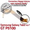 Samsung Galaxy TAB 2 GT-P5100 Ch TAB2 Réparation MicroUSB Nappe Dorés Chargeur Contacts de Connecteur OFFICIELLE Charge Qualité ORIGINAL