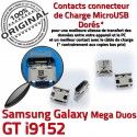 Samsung Galaxy GT-i9152 USB Mega souder Fiche Duos Chargeur Qualité à MicroUSB Dorés charge Prise Dock Pins de ORIGINAL Connector