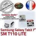 Samsung Galaxy Tab 3 T110 USB ORIGINAL Connecteur TAB souder à Micro SM charge Prise Dock inch de Dorés Chargeur 7 Connector Pins