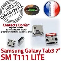 Galaxy USB inch Dock Connector Prise SM TAB Chargeur Pins Connecteur Micro Dorés 3 7 ORIGINAL Samsung T111 souder Tab charge de à