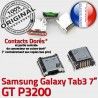 Samsung Galaxy Tab3 GT-P3200 USB Chargeur ORIGINAL Qualité Connector Dorés TAB3 Prise SLOT souder MicroUSB Pins de Fiche à Dock charge