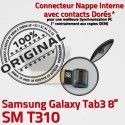 Samsung Galaxy TAB 3 SM-T310 Ch TAB3 Nappe Contacts Charge Chargeur Dorés OFFICIELLE MicroUSB ORIGINAL Connecteur de Réparation Qualité