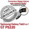 Samsung Galaxy GT-P5220 TAB3 Ch ORIGINAL Contacts GT Réparation P5220 3 Connecteur Nappe Dorés Qualité TAB MicroUSB Charge de Chargeur OFFICIELLE