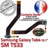 SM-T533 Micro USB TAB4 Charge OFFICIELLE T533 Réparation de ORIGINAL Nappe TAB Galaxy Connecteur Contacts Qualité Dorés Chargeur MicroUSB 4 Samsung SM