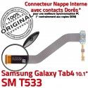 SM-T533 Micro USB TAB4 Charge Nappe 4 T533 Dorés Qualité Réparation Chargeur de SM Galaxy TAB MicroUSB ORIGINAL OFFICIELLE Contacts Samsung Connecteur