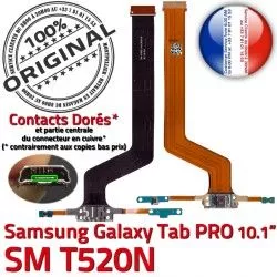 Qualité SM Contact Connecteur PRO Nappe de Galaxy C USB ORIGINAL TAB SM-T520N T520N Samsung Doré MicroUSB OFFICIELLE Réparation Charge Micro Chargeur