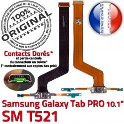 MicroUSB PRO Réparation Samsung Contact Nappe SM-T521 TAB Qualité Connecteur SM Galaxy Doré T521 Chargeur C de Charge ORIGINAL OFFICIELLE