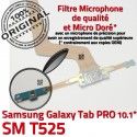 Samsung Galaxy SM-T525 C TAB PRO OFFICIELLE SM Contact ORIGINAL Nappe Qualité Charge Réparation T525 de Chargeur Doré Connecteur MicroUSB