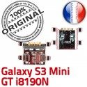 ORIGINAL Samsung Connecteur de charge Galaxy S3 Mini GT-i8190N à souder Qualité Supérieure MicroUSB Chargeur Pin Prise Charge