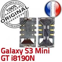 Lecteur souder Galaxy Pins GT à Samsung Connecteur Reader i8190N S3 Carte Mini Card Dorés Connector ORIGINAL SLOT SIM Contacts